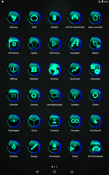Teal Icon Pack Style 7 - Image screenshot of android app