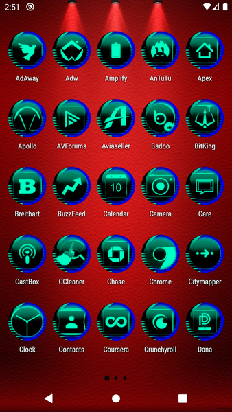 Teal Icon Pack Style 7 - عکس برنامه موبایلی اندروید