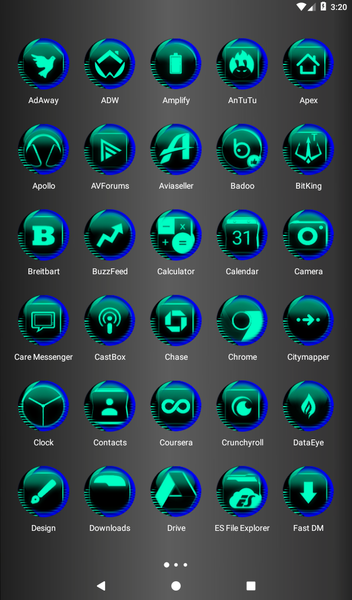 Teal Icon Pack Style 7 - Image screenshot of android app