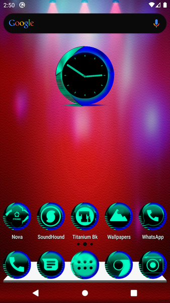 Teal Icon Pack Style 7 - Image screenshot of android app