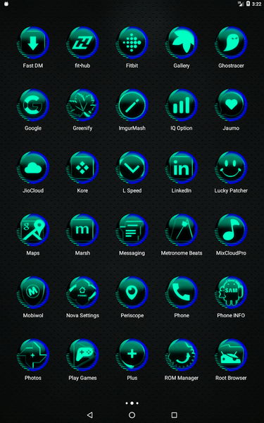 Teal Icon Pack Style 7 - Image screenshot of android app