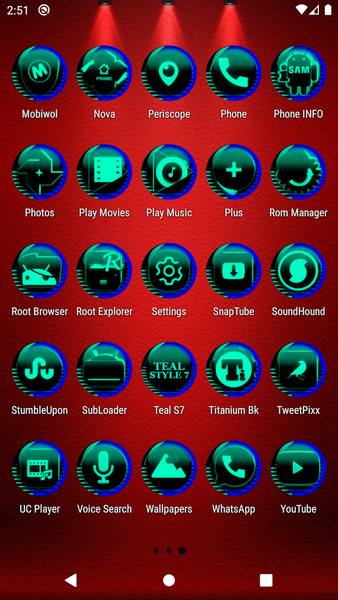 Teal Icon Pack Style 7 - Image screenshot of android app