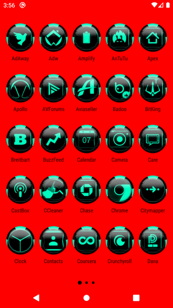 Teal Icon Pack Style 6 - عکس برنامه موبایلی اندروید