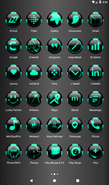Teal Icon Pack Style 6 - Image screenshot of android app