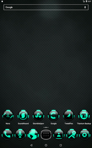 Teal Icon Pack Style 6 - Image screenshot of android app