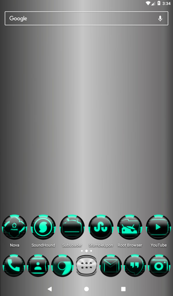 Teal Icon Pack Style 6 - Image screenshot of android app