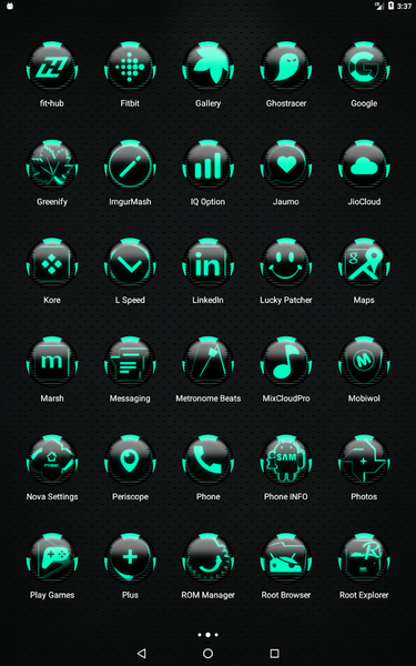 Teal Icon Pack Style 6 - Image screenshot of android app