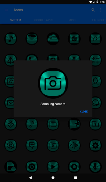 Oreo Teal Icon Pack - عکس برنامه موبایلی اندروید