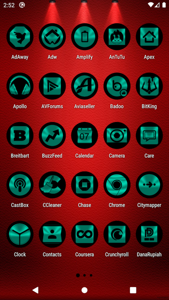 Oreo Teal Icon Pack - Image screenshot of android app