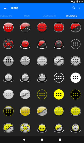 Oreo Teal Icon Pack - عکس برنامه موبایلی اندروید