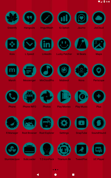 Oreo Teal Icon Pack P2 - Image screenshot of android app