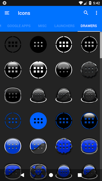 Oreo Teal Icon Pack P2 - Image screenshot of android app