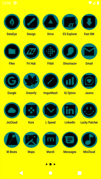 Oreo Teal Icon Pack P2 - Image screenshot of android app