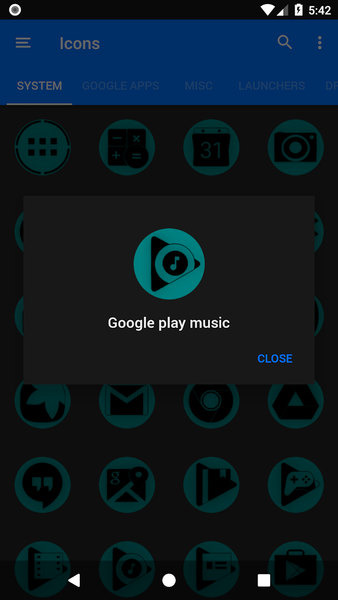 Oreo Teal Icon Pack P2 - Image screenshot of android app