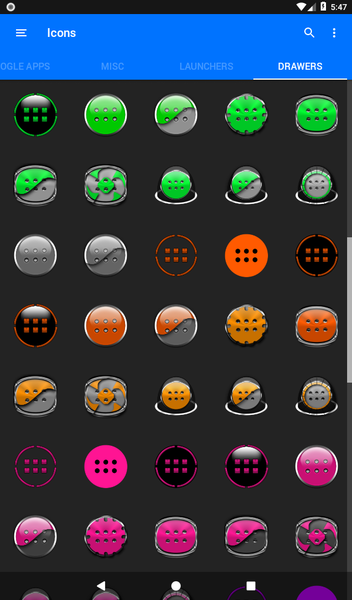 Oreo Teal Icon Pack P2 - Image screenshot of android app