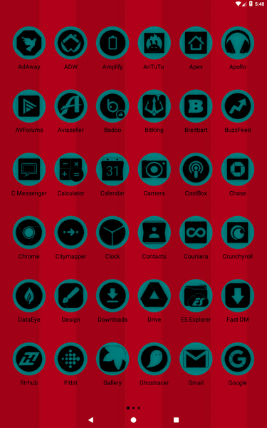 Oreo Teal Icon Pack P2 - Image screenshot of android app