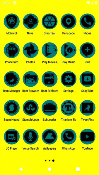 Oreo Teal Icon Pack P2 - Image screenshot of android app