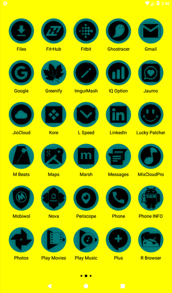 Oreo Teal Icon Pack P2 - Image screenshot of android app