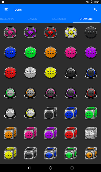 Usa Flag Blue Icon Pack - Image screenshot of android app