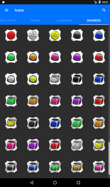 Usa Flag Blue Icon Pack - Image screenshot of android app