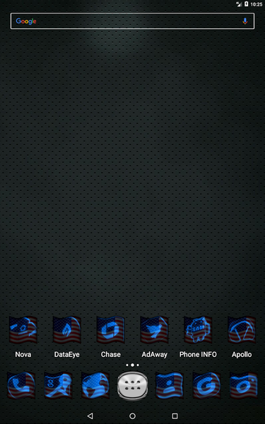 Usa Flag Blue Icon Pack - Image screenshot of android app