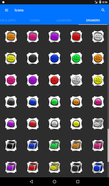 White and Black Icon Pack - عکس برنامه موبایلی اندروید