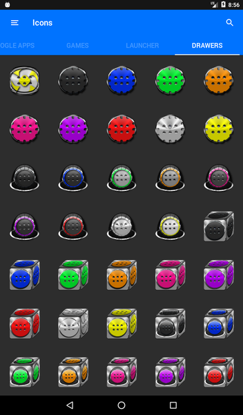 White and Black Icon Pack - عکس برنامه موبایلی اندروید