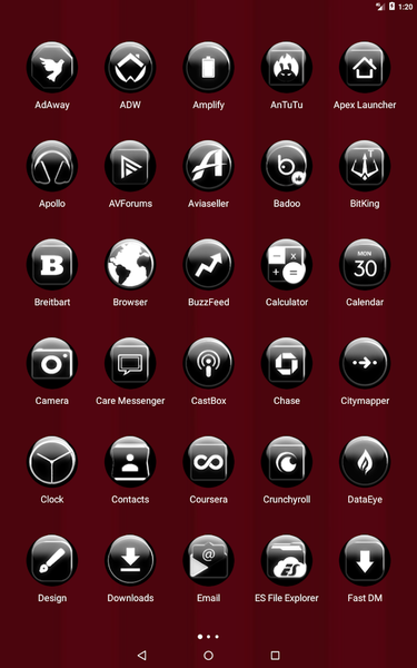 White Glass Orb Icon Pack - عکس برنامه موبایلی اندروید