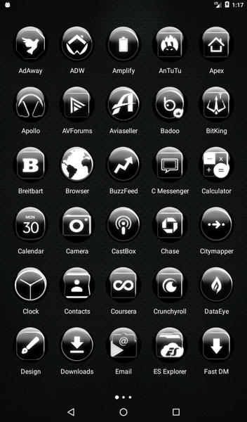 White Glass Orb Icon Pack - عکس برنامه موبایلی اندروید