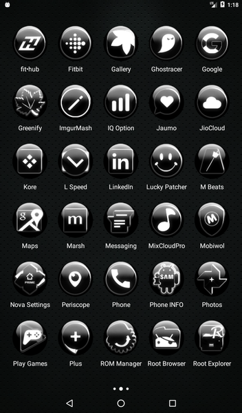 White Glass Orb Icon Pack - عکس برنامه موبایلی اندروید