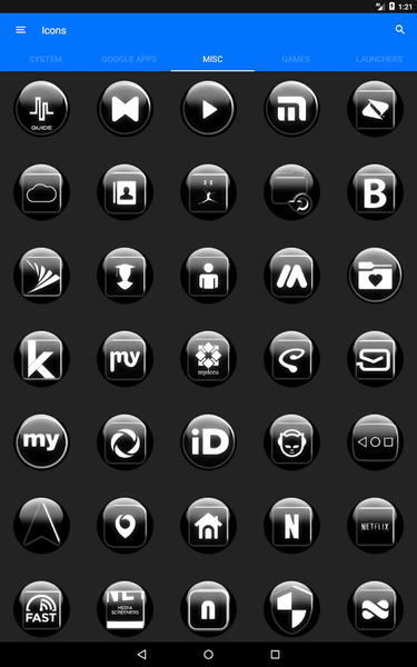 White Glass Orb Icon Pack - عکس برنامه موبایلی اندروید