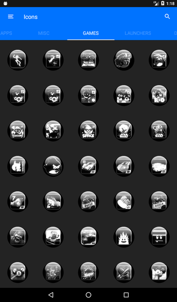 White Glass Orb Icon Pack - عکس برنامه موبایلی اندروید