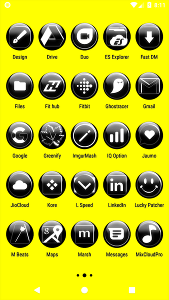 White Glass Orb Icon Pack - عکس برنامه موبایلی اندروید