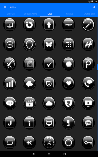 White Glass Orb Icon Pack - عکس برنامه موبایلی اندروید