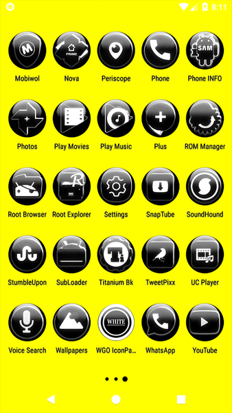White Glass Orb Icon Pack - عکس برنامه موبایلی اندروید