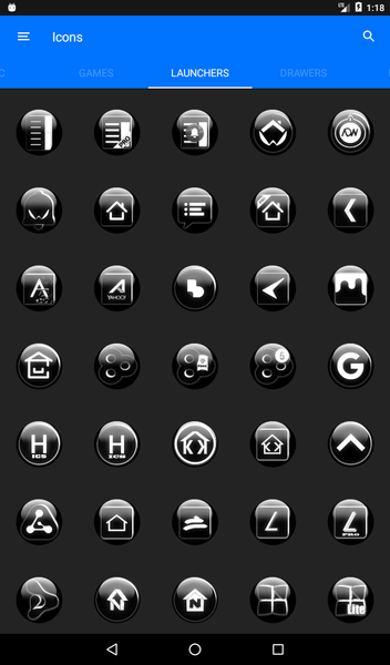 White Glass Orb Icon Pack - عکس برنامه موبایلی اندروید