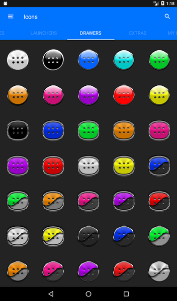 White Glass Orb Icon Pack - عکس برنامه موبایلی اندروید