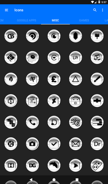 White Icon Pack Style 4 - Image screenshot of android app