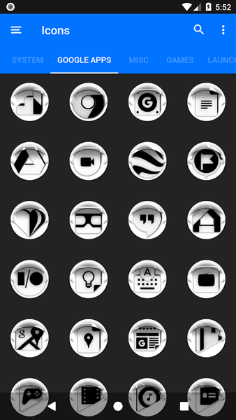 White Icon Pack Style 4 - Image screenshot of android app