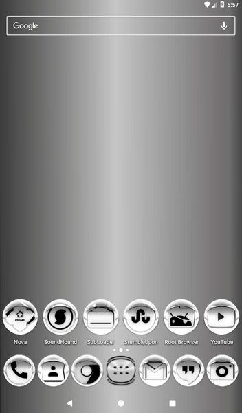 White Icon Pack Style 4 - Image screenshot of android app