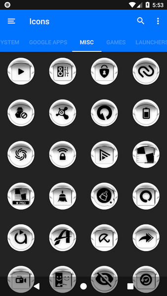 White Icon Pack Style 4 - Image screenshot of android app