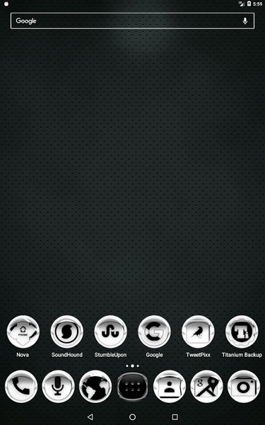 White Icon Pack Style 4 - Image screenshot of android app