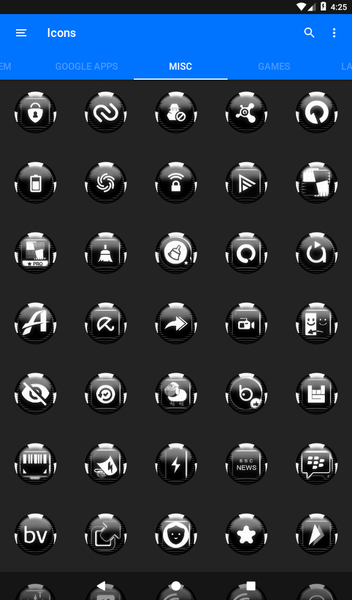 White Icon Pack Style 6 - Image screenshot of android app