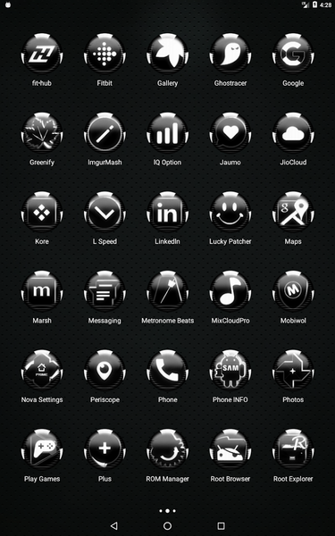 White Icon Pack Style 6 - Image screenshot of android app