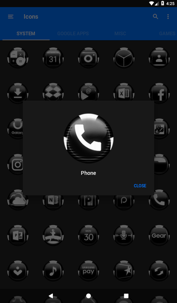 White Icon Pack Style 6 - Image screenshot of android app