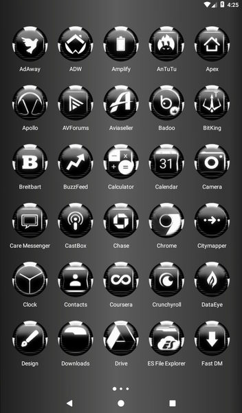 White Icon Pack Style 6 - Image screenshot of android app