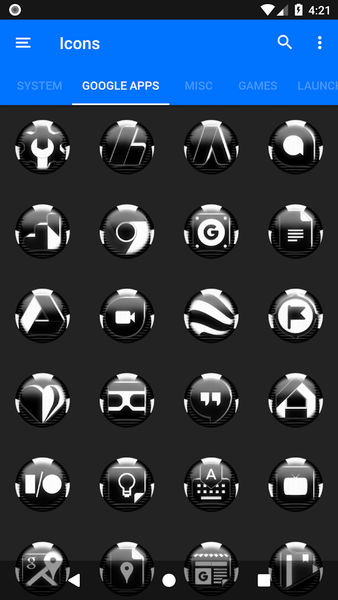 White Icon Pack Style 6 - Image screenshot of android app