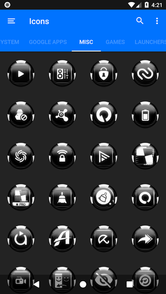 White Icon Pack Style 6 - Image screenshot of android app