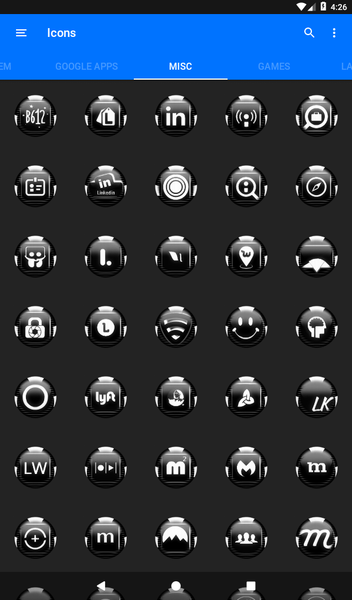 White Icon Pack Style 6 - Image screenshot of android app