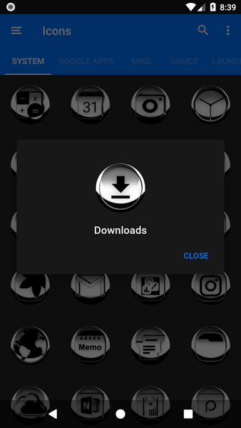 White Icon Pack Style 3 - Image screenshot of android app